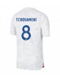 Frankrike Aurelien Tchouameni #8 Replika Borta Kläder VM 2022 Kortärmad